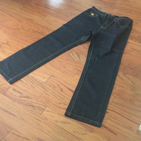 Bklyn Express Men’s Black Denim Jeans - Picture 1 of 6